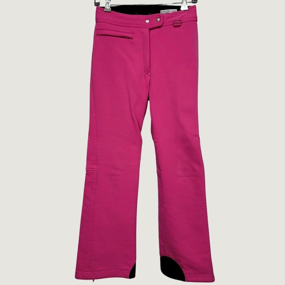 Tyrolia by Head Vintage Hot Pink Ski‎ Pants Schoeller Wool Blend Size 10 Skiing